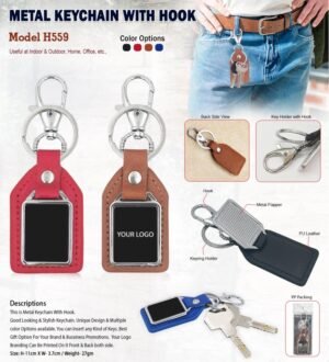 Metal Keychain With Hook