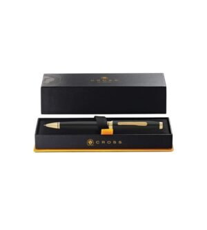 Cross Coventry Black Lacquer with Gold-Tone Ballpoint Pen with Box